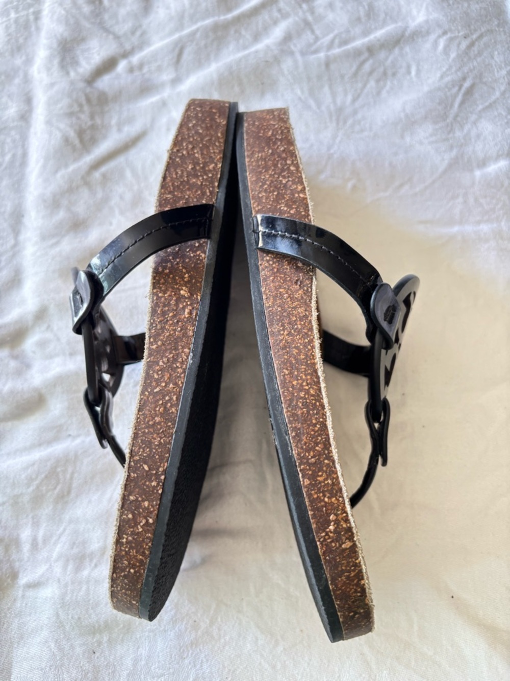 Tory Burch Black/Natural
Miller Cloud Sandals Size 7.5 - Picture 6 of 12